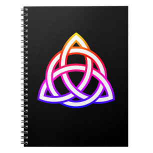 Cuaderno Símbolo del género Triquetra Wicca Celtic Trinity 