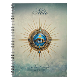 Cuaderno Símbolo del ojo alistador egipcio,