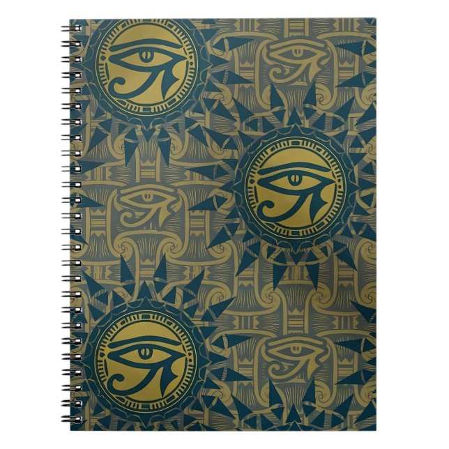 Cuaderno Símbolo del Ojo de Ra del Antiguo Egipto (Frente)