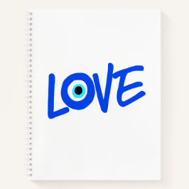 Cuaderno Símbolo del ojo griego de AMOR
