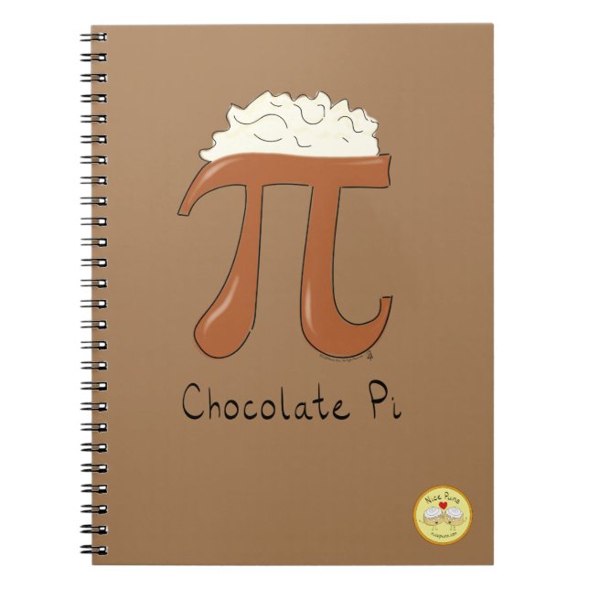 Cuaderno Símbolo divertido de chocolate de chocolate (Frente)