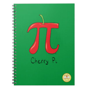 Cuaderno Símbolo divertido matemático de cerezo para i