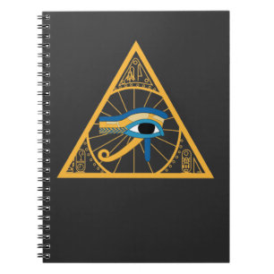 Cuaderno Símbolo egipcio faraón anticuado de ojo de Horus