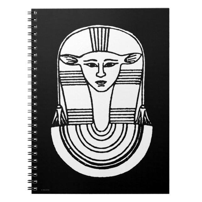 Cuaderno Símbolo egipcio: Hathor (Frente)