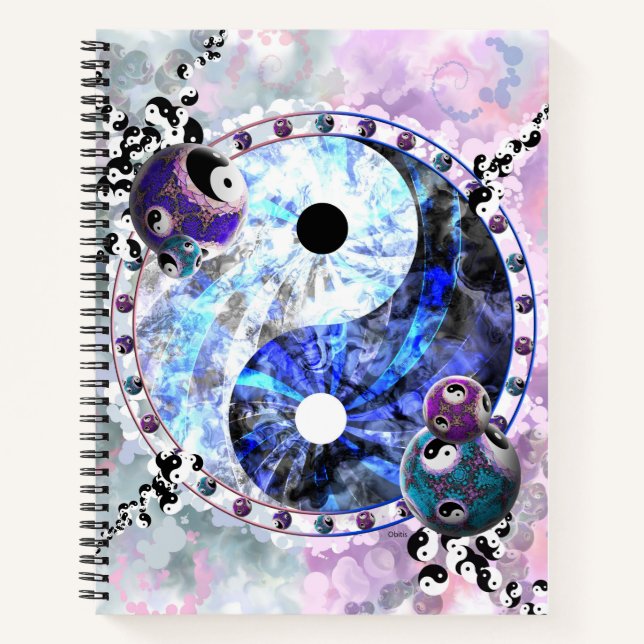 Cuaderno Símbolo espiritual Yin Yang (Anverso)