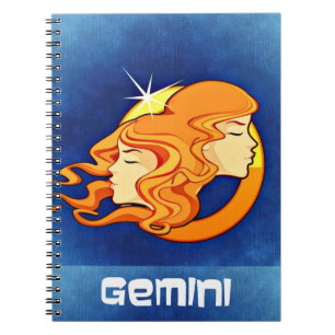 Cuaderno Símbolo gemini de astrología zodiaca