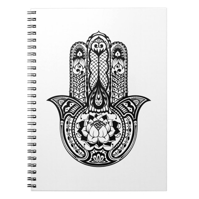 Cuaderno Símbolo inspirado de Hamsa (Frente)