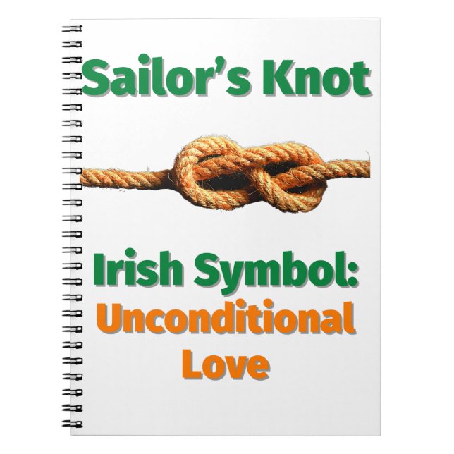 Cuaderno Símbolo irlandés Knot de Sailor: amor incondiciona (Frente)