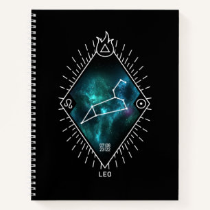 Cuaderno Símbolo Leo Constellation & Zodiac