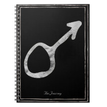 Símbolo marciano del planeta estilizado de plata d