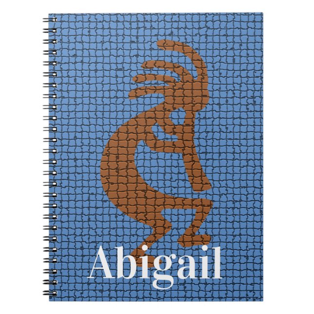 Cuaderno Símbolo musical de la flauta de Kokopelli Mosaic S (Frente)