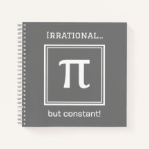 Símbolo Pi personalizado, bloc de notas Math Lover
