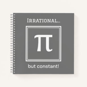Cuaderno Símbolo Pi personalizado, bloc de notas Math Lover
