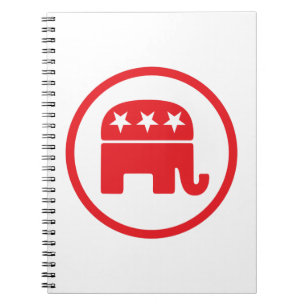 Cuaderno Símbolo político Fiesta republicano (elefante)