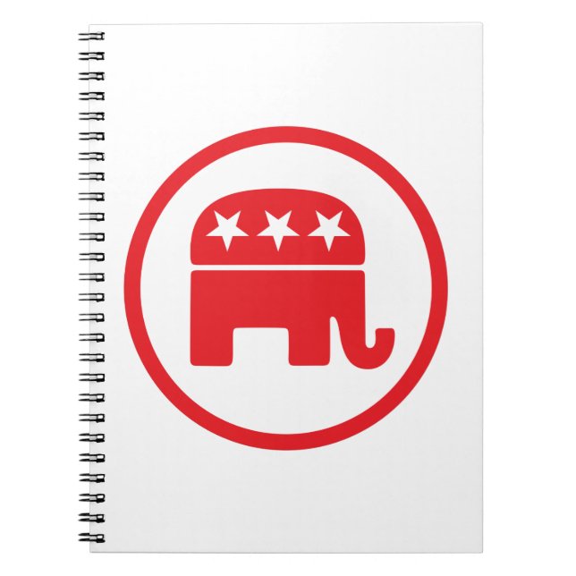 Cuaderno Símbolo político Fiesta republicano (elefante) (Frente)
