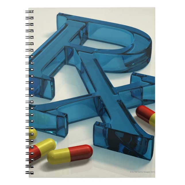 Cuaderno Símbolo RX 3D con cápsulas (Frente)