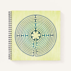 Cuaderno Símbolo sagrado de geometría - Laberinto de Chartr