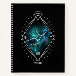 Cuaderno Símbolo Virgo Constellation & Zodiac
