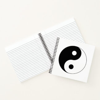 Cuaderno Símbolo Yin Yang espiritual