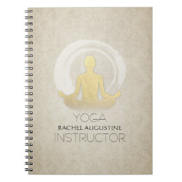 Cuaderno Símbolo ZEN Pose Pose de Yoga Studio Instructor Me
