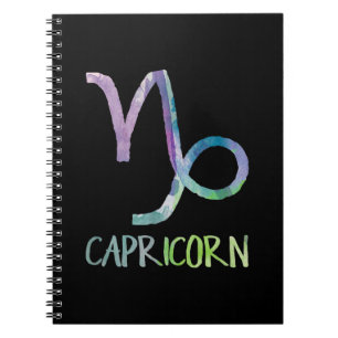 Cuaderno Símbolo zodiaco de Capricornio Regalo de cabra mar