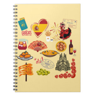 Cuaderno Símbolos de España para los amantes de los viajes