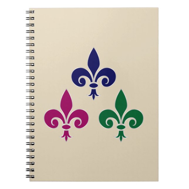 Cuaderno Símbolos de Fleur-de-lis (Frente)