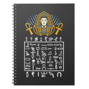 Cuaderno Símbolos egipcios Hieroglífico Egipto Historia d