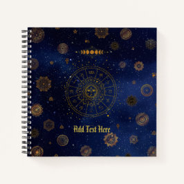 Cuaderno Símbolos mágicos de protección Mandala Pagan Bruja