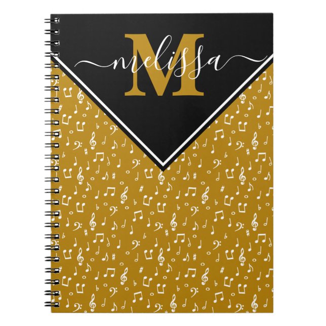 Cuaderno Símbolos musicales personalizados (Frente)