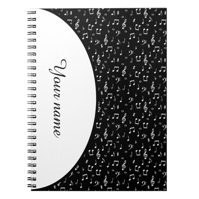 Cuaderno Símbolos musicales personalizados (Frente)