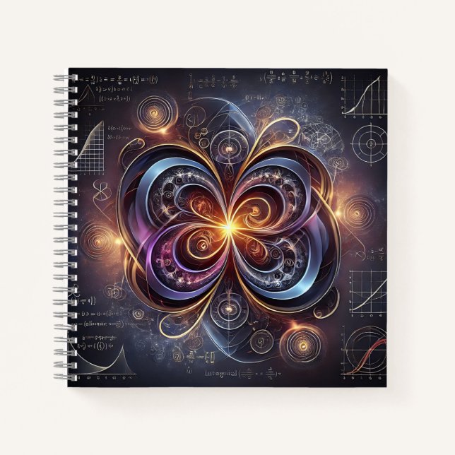 Cuaderno Simetría, ecuaciones y arte científico (Anverso)