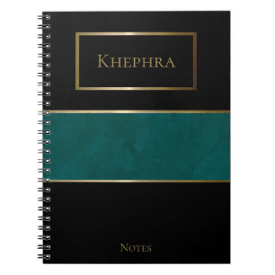 Cuaderno Simple acuarela Monograma Nombre Bloc de notas