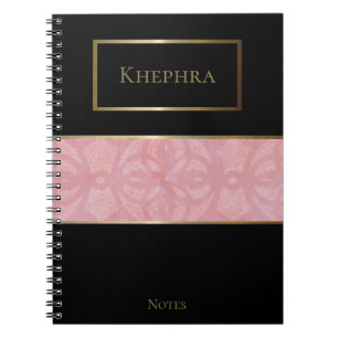 Cuaderno Simple acuarela Monograma Nombre Bloc de notas