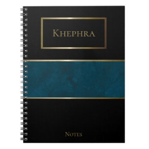 Cuaderno Simple acuarela Monograma Nombre Bloc de notas