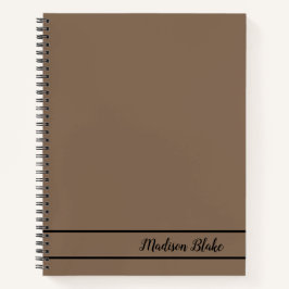 Cuaderno Simple bloc de notas minimalista simple pastel mar