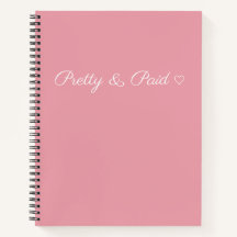 Cuaderno Simple, Bonito y Pagado con Corazón