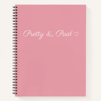 Cuaderno Simple, Bonito y Pagado con Corazón