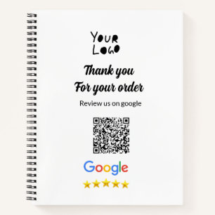 Cuaderno Simple código qr minimalista agregar logo escanear