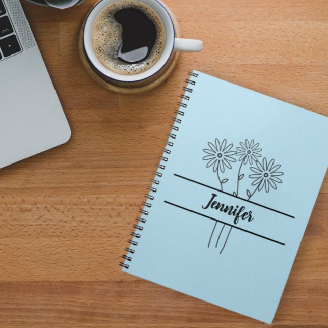 Cuaderno Simple daisies notebook for kids,back to school  (Subido por el creador)