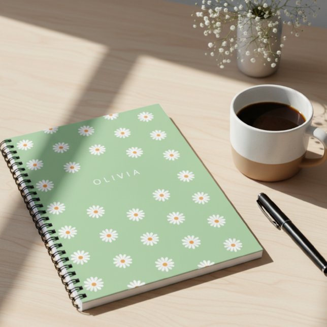 Cuaderno Simple daisies, Personalized gift (Subido por el creador)