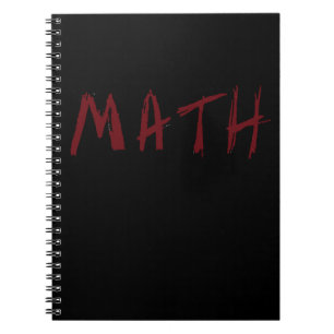 Cuaderno simple de la MATEMÁTICAS