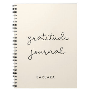 Cuaderno simple de notas de diario de gratitud