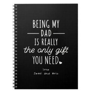 Cuaderno Simple Día De Padres Graciosos Siendo Mi Regalo De