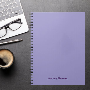 Cuaderno Simple Estética Colorida Negrita Morado