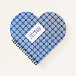 Cuaderno Simple estilo rústico azul Chake 