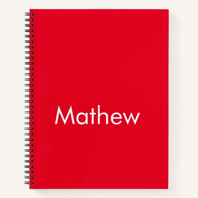 Cuaderno simple letra inicial monograma añada su letra de n (Anverso)