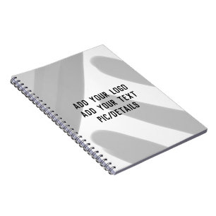Cuaderno simple minimal personalizado agrega tu logo direcc