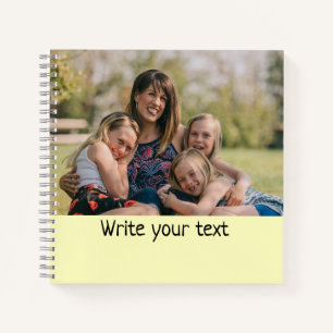 Cuaderno simple mínimo añadir tus navidades de fotos de tex