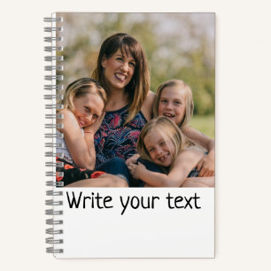Cuaderno simple mínimo añadir tus navidades de fotos de tex